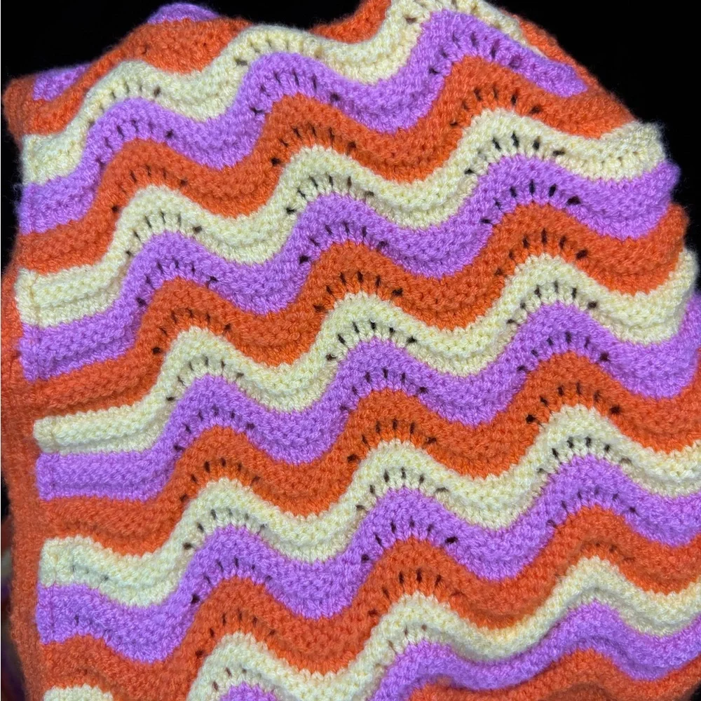 Summer Striped Crochet Halter Crop Top NWT Windsor Size M Moderate Stretch - Picture 8 of 14